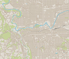 Map of Spokane