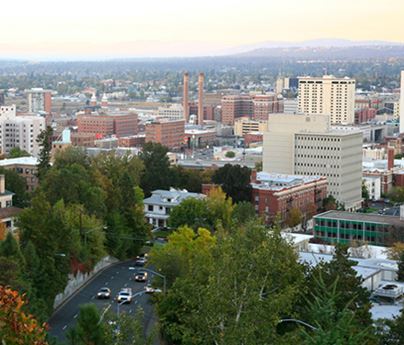 Spokane downtown view